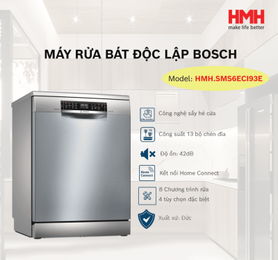 Máy rửa bát Bosch HMH.SMS6ECI93E có tốt không?