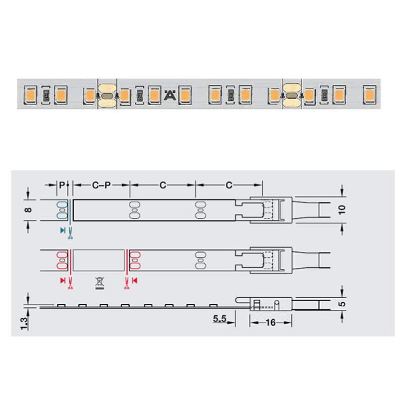 Đèn led dây Hafele 24V loox5 Led 3048