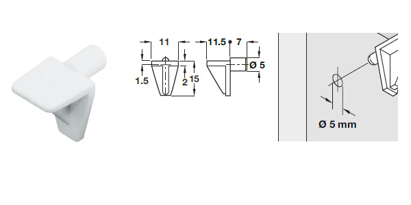 Bas đỡ kệ hafele 282.24.732